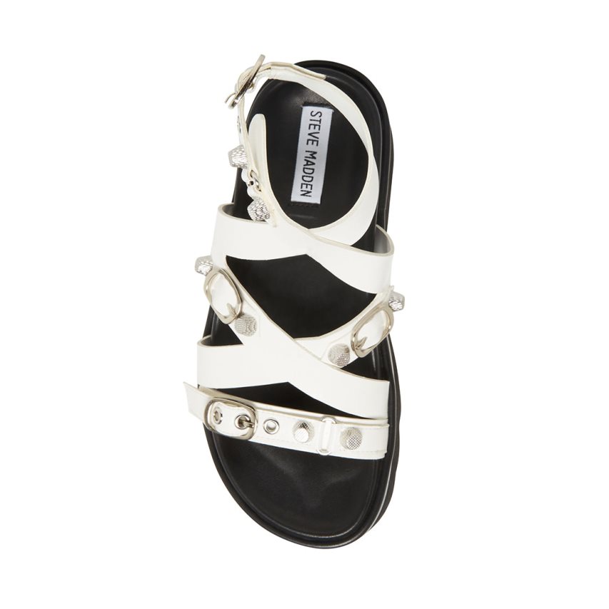 Sandalias de Plataforma Steve Madden Brant Mujer Blancas | ES XRE9S8